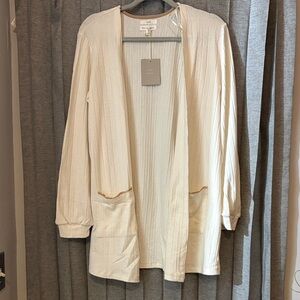 Blu Pepper Cream Cardigan